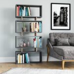 Barzykin Geometric Bookcase - Chic Decora