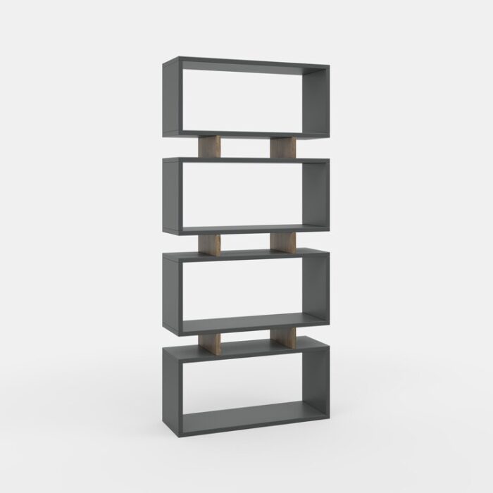 Barzykin Geometric Bookcase - Chic Decora