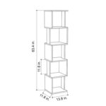 Basibul Geometric Bookcase - Chic Decora