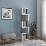 Basibul Geometric Bookcase - Chic Decora