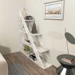 Basri Geometric Bookcase - Chic Decora