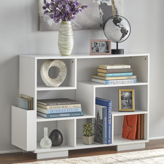 Beckley Geometric Bookcase - Chic Decora