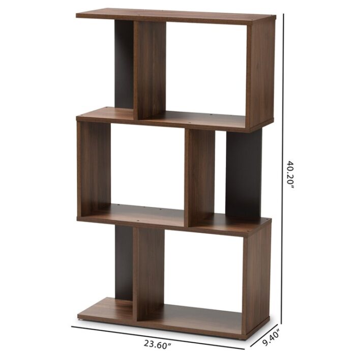 Benedick Geometric Bookcase - Chic Decora