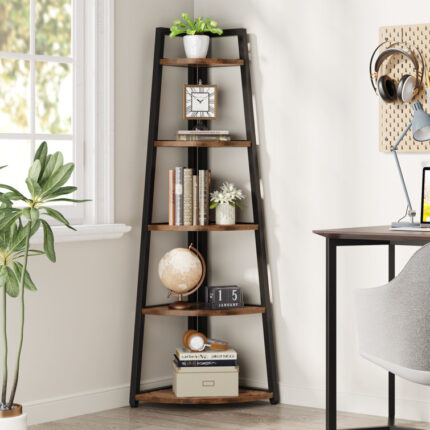 Berks Corner Bookcase - Chic Decora