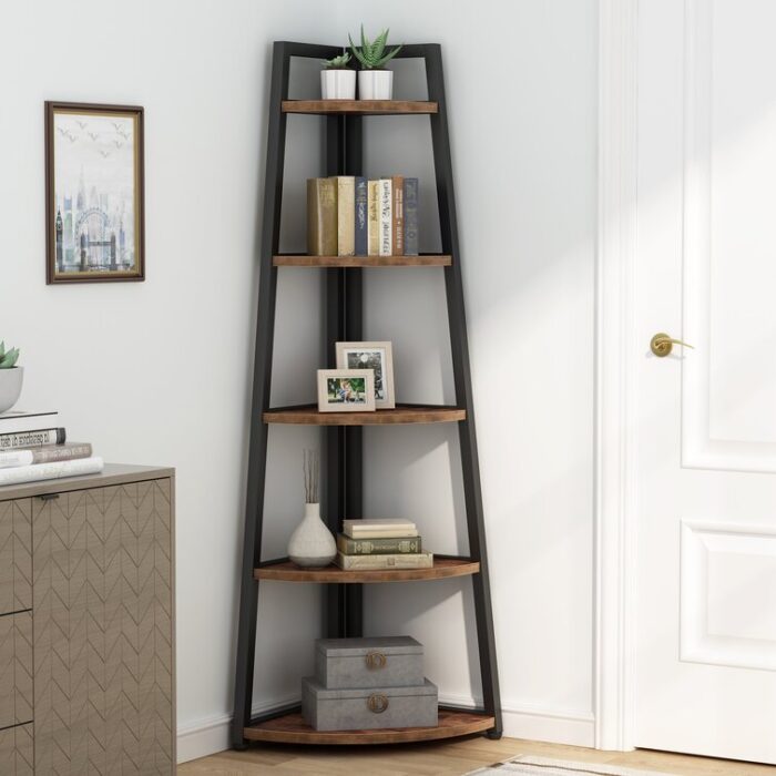 Berks Corner Bookcase - Chic Decora