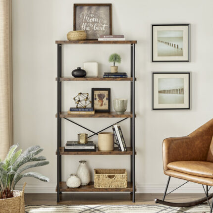 Bertok Etagere Bookcase - Chic Decora