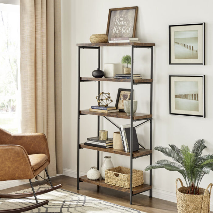 Bertok Etagere Bookcase - Chic Decora