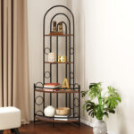 Beryn Corner Bookcase - Chic Decora