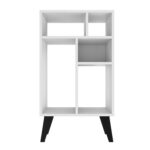 Bianco Geometric Bookcase - Chic Decora