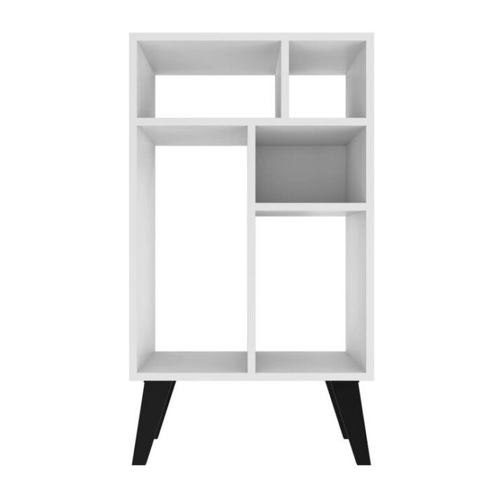 Bianco Geometric Bookcase - Chic Decora