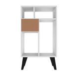 Bianco Geometric Bookcase - Chic Decora