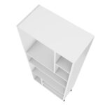 Bianco Geometric Bookcase - Chic Decora