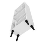 Bianco Geometric Bookcase - Chic Decora