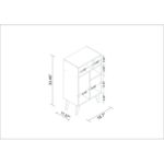 Bianco Geometric Bookcase - Chic Decora