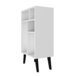 Bianco Geometric Bookcase - Chic Decora