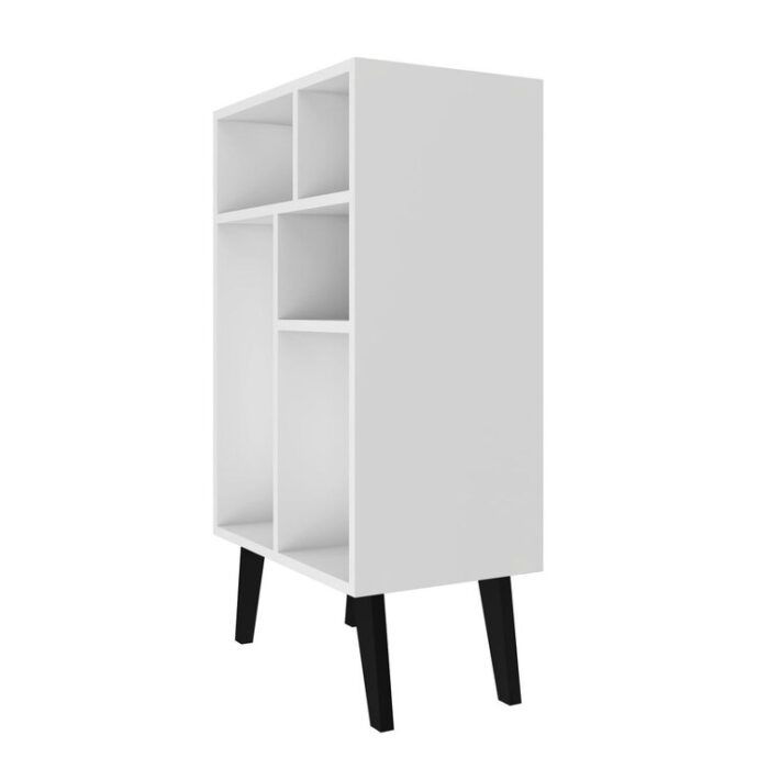 Bianco Geometric Bookcase - Chic Decora