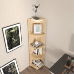 Bochov Corner Bookcase - Chic Decora