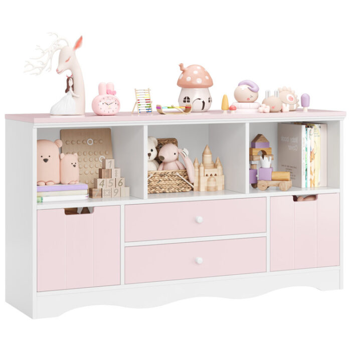 Bookcase with 2 Drawers - Chic Decora