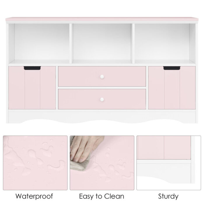 Bookcase with 2 Drawers - Chic Decora