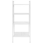 Bookshelf Ladder Bookcase Plant Display Shelving Unit 4 Tiers Metal - Chic Decora