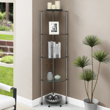 Bossard Corner Bookcase - Chic Decora