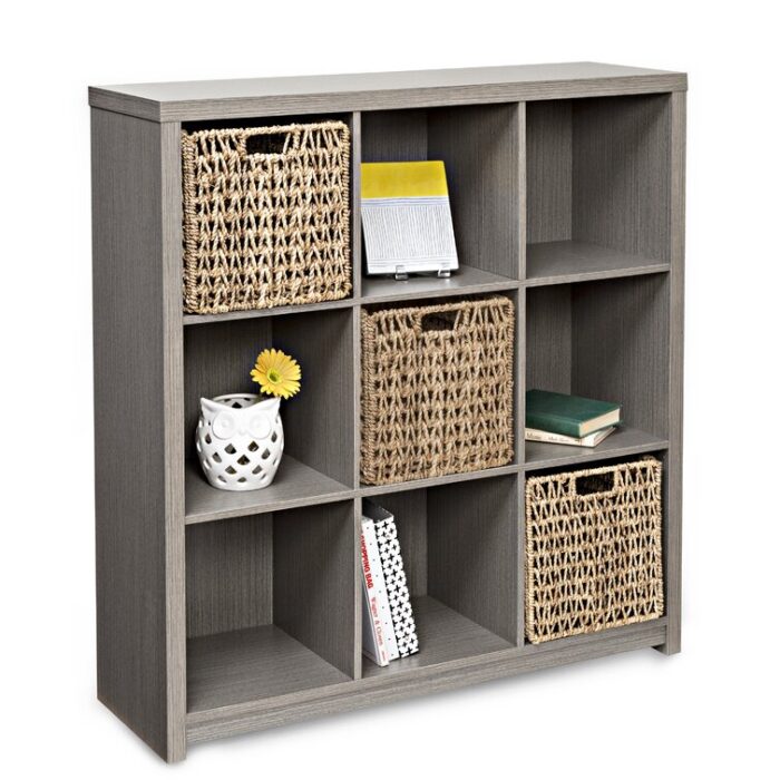 Braca 39″ H x 37.4″ W Cube Bookcase - Chic Decora