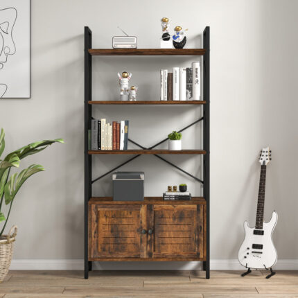 Pegeia Corner Bookcase - Chic Decora