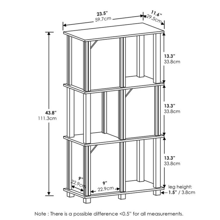 Brandonlee Etagere Storage Bookcase - Chic Decora