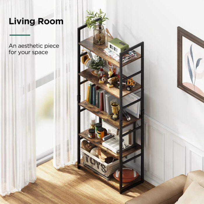 Brenea Shelving Unit Bookcase - Chic Decora