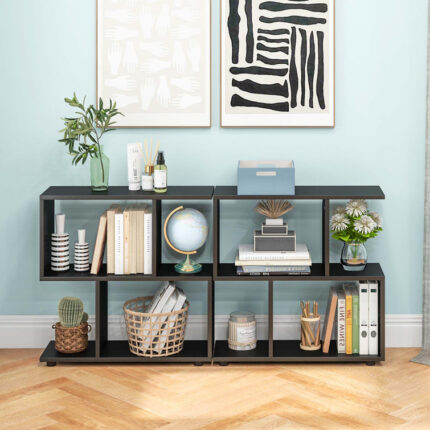 Louisville Bookcase, Storage Rack with Open Shelves for Various Spaces | 31.5″W – 63″H Display - Chic Decora