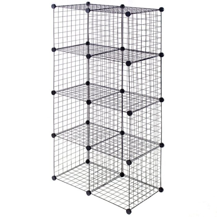 Bryce 56” H x 28” W Metal Cube Bookcase - Chic Decora