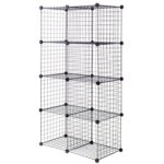 Bryce 56” H x 28” W Metal Cube Bookcase - Chic Decora