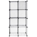 Bryce 56” H x 28” W Metal Cube Bookcase - Chic Decora