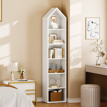 Selyan Corner Storage Bookcase - Chic Decora