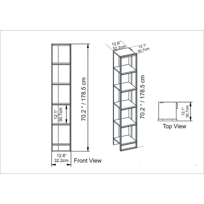 Buser Bookcase - Chic Decora