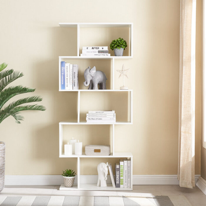 CC-JHBookcase-ZF Geometric Bookcase - Chic Decora