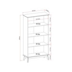 Cabral Bookcase - Chic Decora