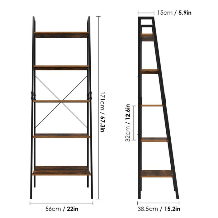 Camilo Ladder Bookcase - Chic Decora