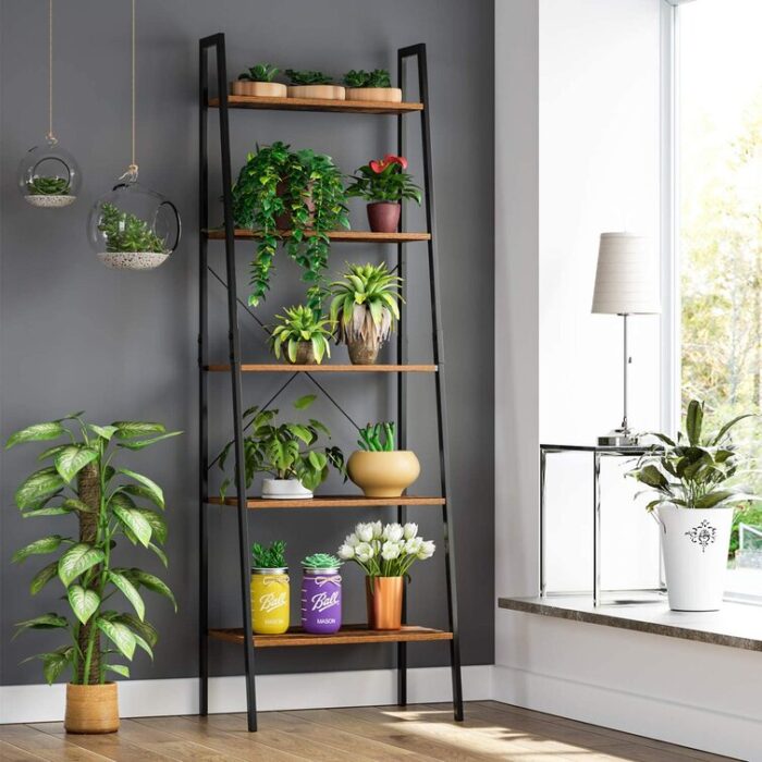 Camilo Ladder Bookcase - Chic Decora