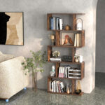 Camyla Geometric Bookcase - Chic Decora