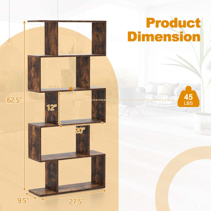 Camyla Geometric Bookcase - Chic Decora