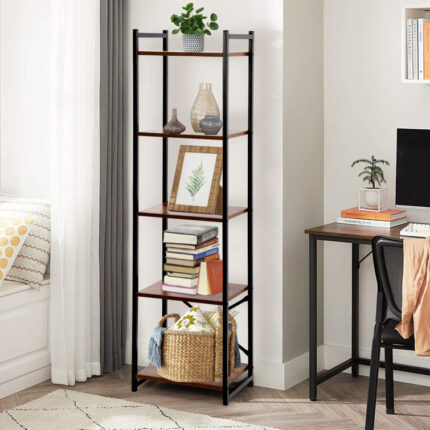 Karicia Corner Bookcase - Chic Decora