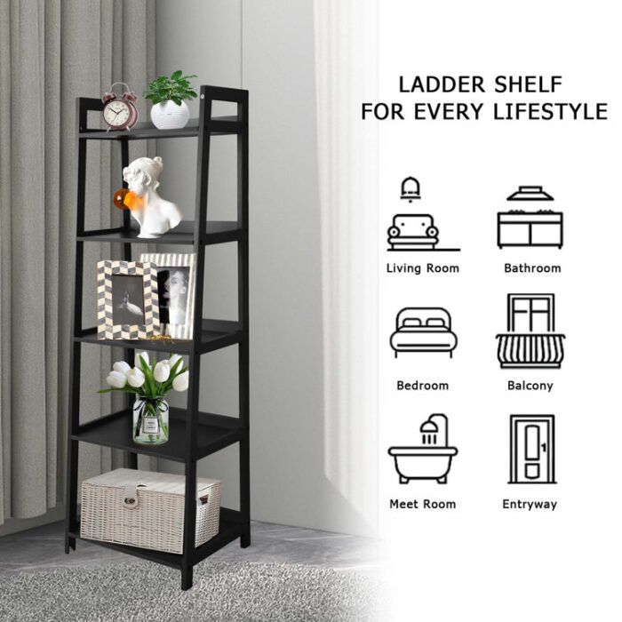 Cantin Ladder Bookcase - Chic Decora