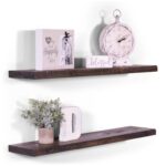 Carbonville 2 Piece Poplar Floating Shelf - Chic Decora