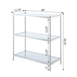 Carolina 3 Tier Etagere Bookshelf - Chic Decora