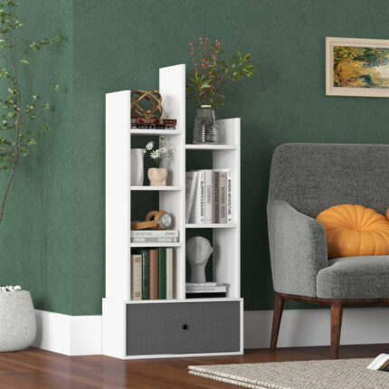 Catryn Storage Bookcase - Chic Decora