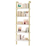 Cayden-James 72.6″ H x 23.6″ W Iron 5-Tier Etagere Bookcase - Chic Decora