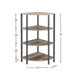 Chaoyichi Corner Bookcase - Chic Decora