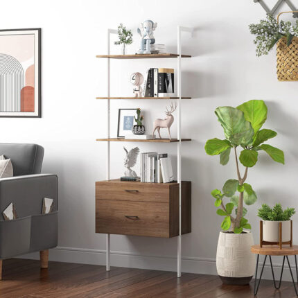 Charda Ladder Bookcase - Chic Decora