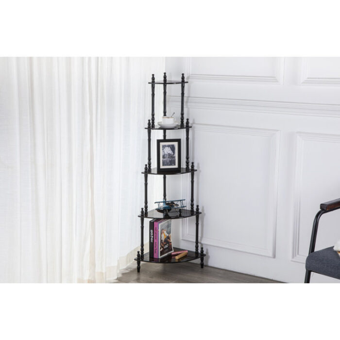 Chaundeler Corner Bookcase - Chic Decora